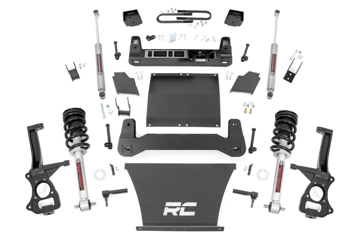 GMC Sierra 1500 Suspension Lift Kit - Rough Country - 6 Inch Lift Kit | Mono Leaf Rear | N3 Struts - 2025+